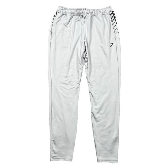Gymshark Sport Stripe Joggers Slim Fit Pants Men's XL Gray Workout Gym - Picture 1 of 10